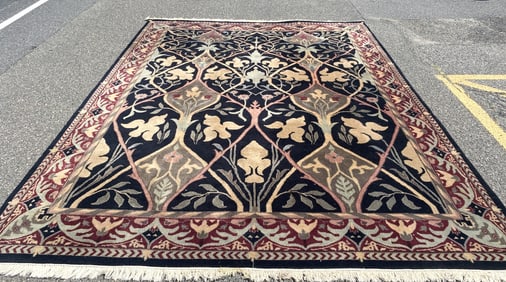 Hand Woven Floral Design Carpet