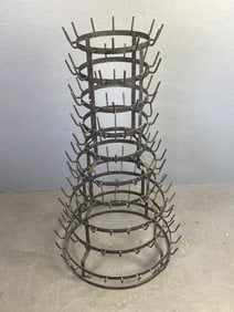 French Metal Bottle Dryer
