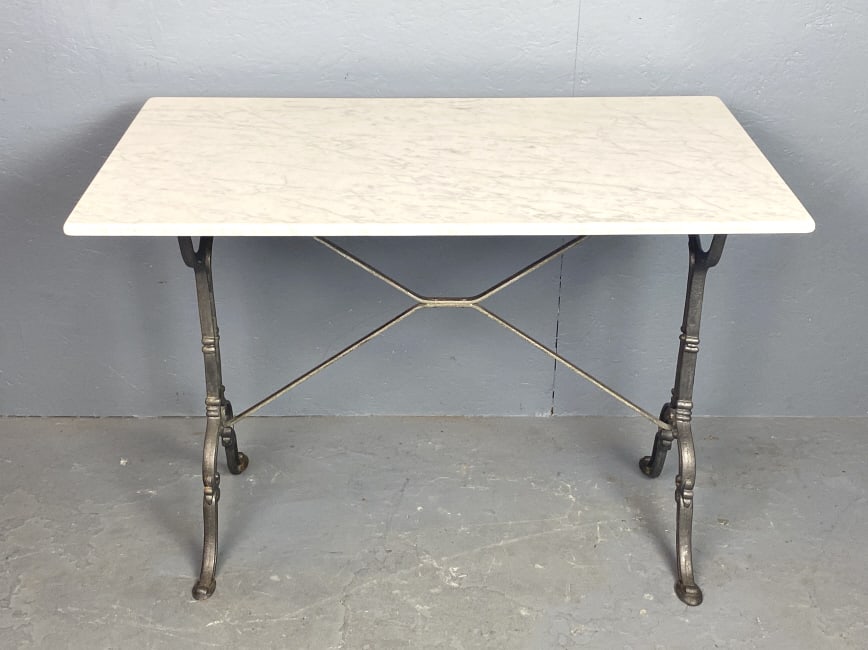 Marble and Metal Baker's Table (1 of 4)