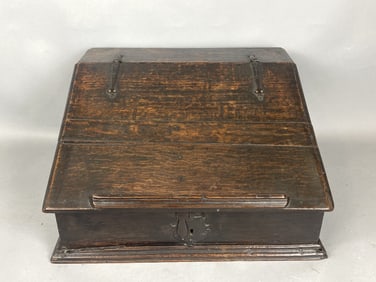 17th C. Oak Bible Box
