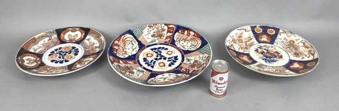 Three Asian Porcelain Chargers