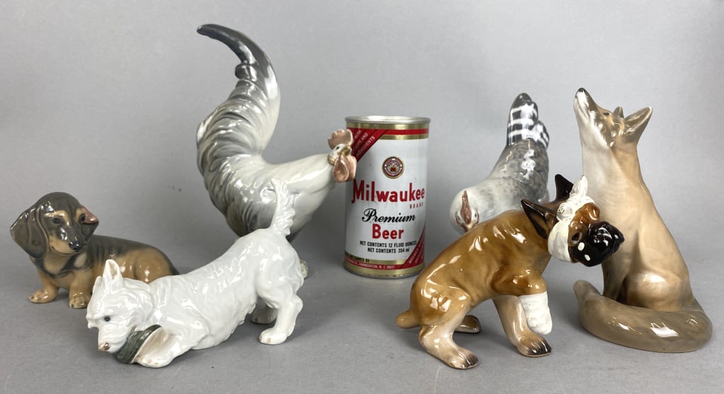 Group of Royal Copenhagen Animals w/ others: Group of Royal Copenhagen Animals w/ others Tallest: 7 1/2"h
