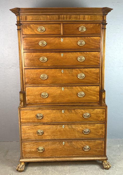 Georgian Mahogany Chest on Chest (1 of 9)