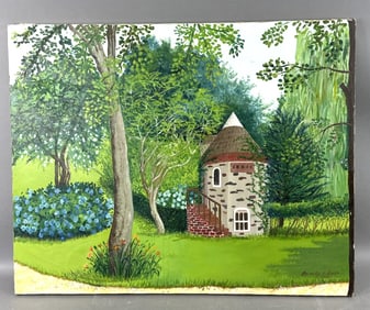Beverly A. Smith Painting of a Cottage