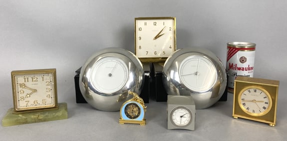 Group of Clocks Including Georg Jensen & Tiffany