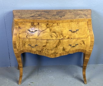Italian Olivewood Bombay Commode