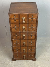 Mahogany 6 Drawer Narrow Chest