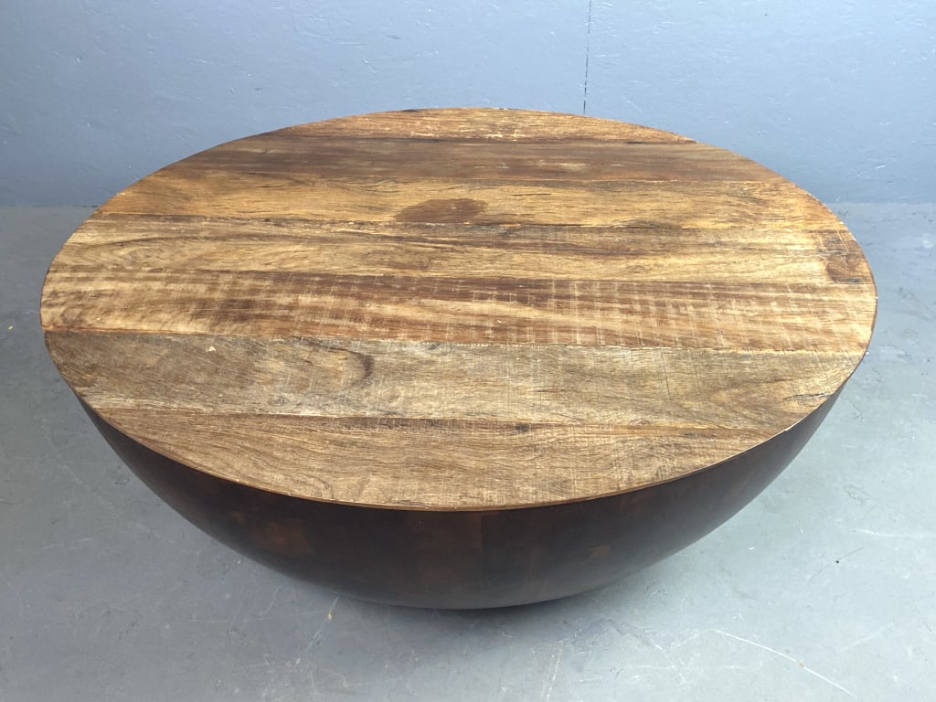 Contemporary Drum Shaped Low Table (1 of 3)
