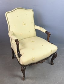 Georgian Style Upholstered  Library Chair