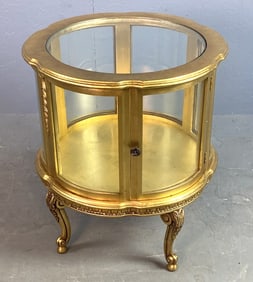 Louis XV Style Giltwood Vitrine Table