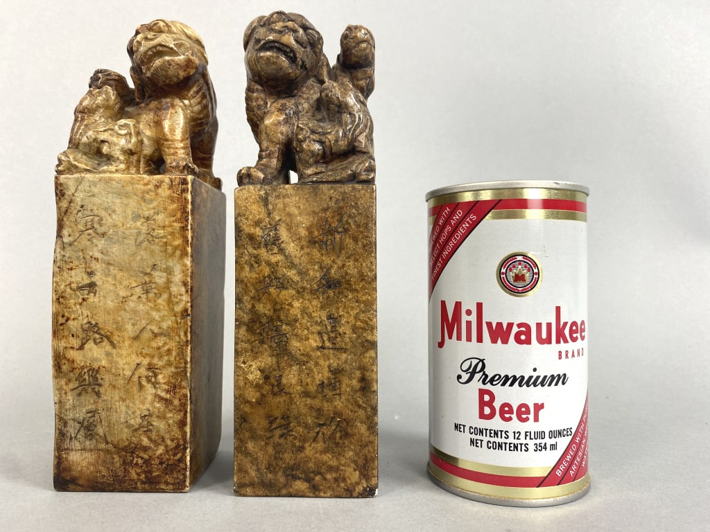 2 Antique Chinese Foo Dog Chop Seals (1 of 6)