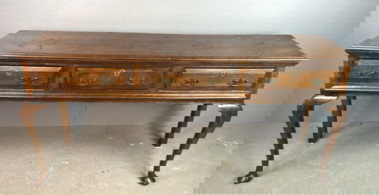 Queen Ann Style Oak Dresser Base