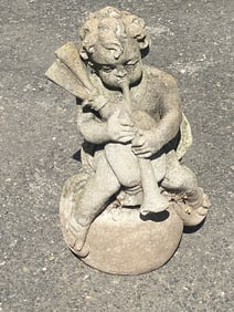 Portland Cement Cherub Statue