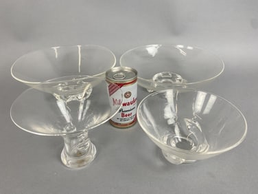 4 Steuben Crystal Bowls