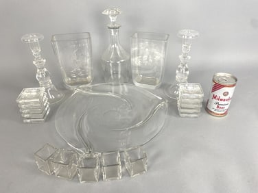Group of Crystal Articles Steuben, Baccarat & More