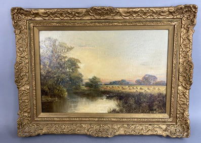 A.E.Phillips, R.I. River Thames Near Streatley