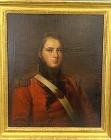 19th C. Painting of a British Military Officer