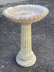 Portland Cement Birdbath