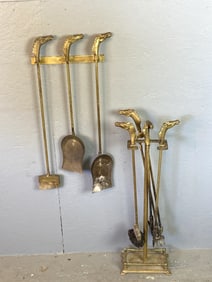 Group of Horse Handle Fire Tools