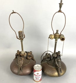 Olive Kooken Style Bronze Clad Lamps