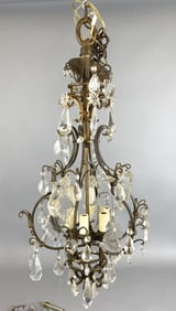 Vintage Crystal 6 Light Chandelier
