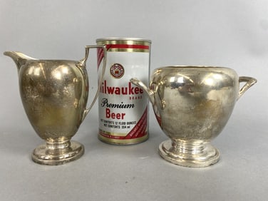 Signed Sterling Silver Sugar & Creamer