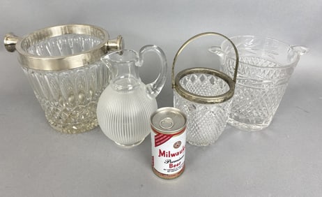 Crystal Articles w/ Lalique Style Pitcher