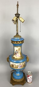 Sevres Style Porcelain Lamp