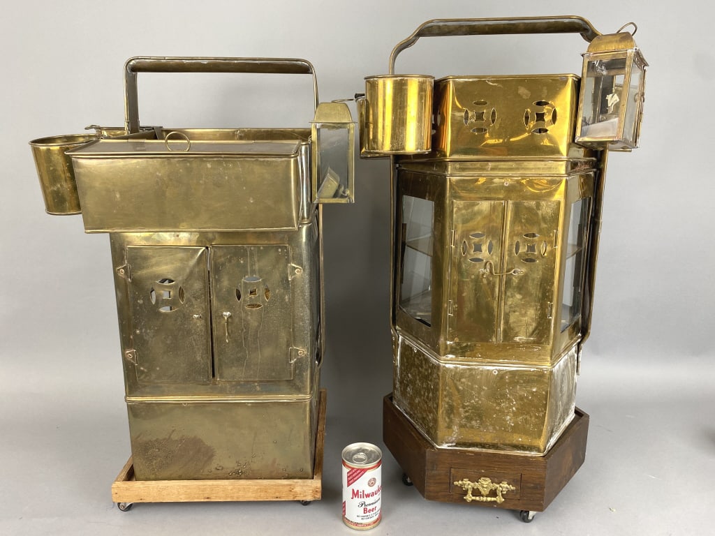 2 Brass Asian Vending Stands (1 of 9)