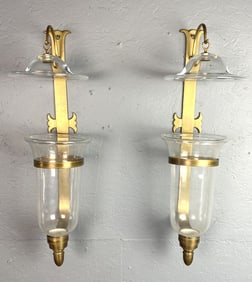 Pair of Hurricane Sconces
