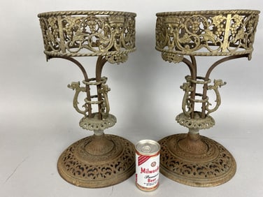 Pair of Oscar Bach Style Plant Stands
