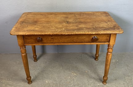 19th C. One Drawer Work Table