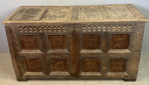 18th C. Dutch Oak Coffer