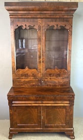 Empire MahoganyBureau Bookcase