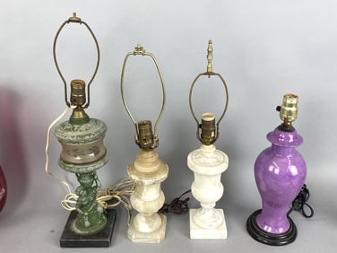 Grouping of 4 Table Lamps