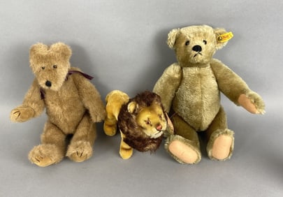 Steiff Teddy Bear w/ Bear & Lion