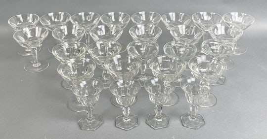 Grouping of Cyrstal Glasses Waterford &  Heisey