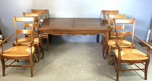 French Provential Fruitwood Dining Table w/