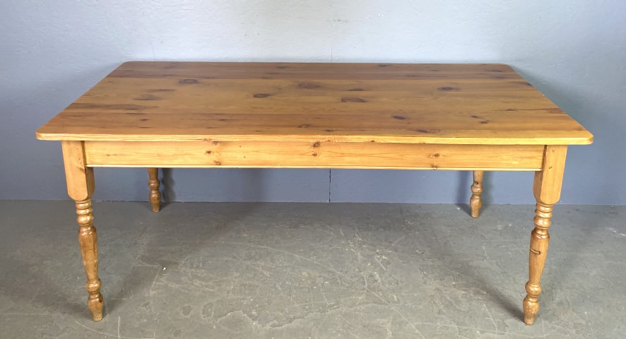 Pine Farmhouse Table: Pine Farmhouse Table 30"h x 72"w x 35 1/2"d