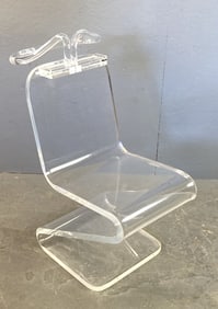 MCM Style Lucite Chair Valet