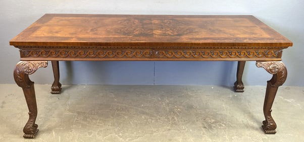 Georgian Style Carved Mahogany Console