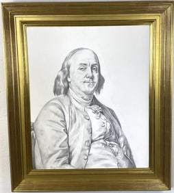Portrait of Benjamin Franklin by Larry S. Wasiele
