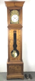 19th C. French Fruitwood Tall Case Clock