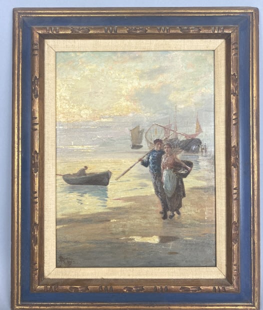 John Henry Boel Fishing Scene