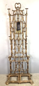 Faux Bamboo Cast Iron Hall Tree