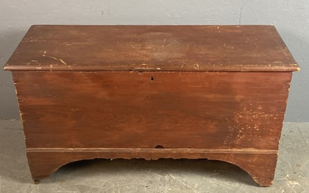 19th C. Painted Blanket Trunk