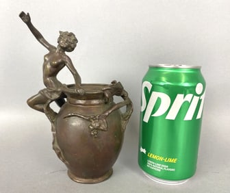 Art Nouveau Bronze Vase by Rolen Nough