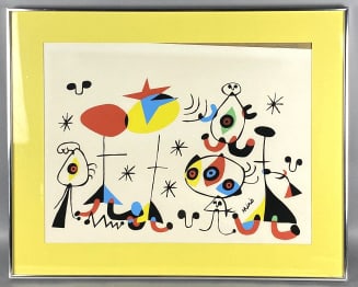 Joan Miro Abstract Lithograph