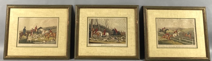 Henry Thomas Alken 3 Fox Hunting Prints