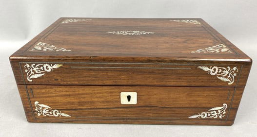 19th C. Rosewood Writing Box
